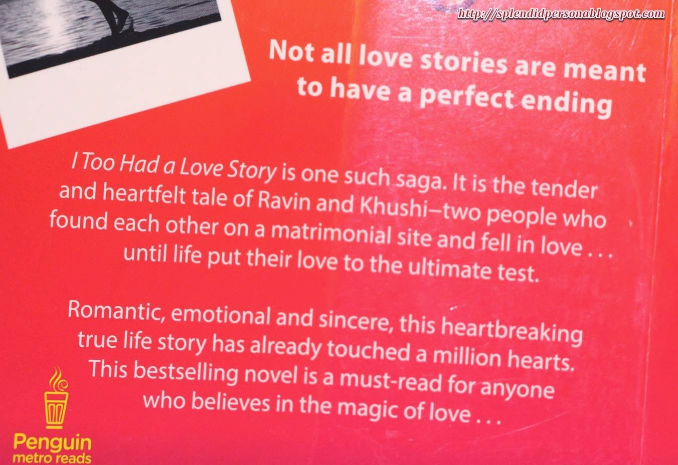 Splendid Persona: I Too Had a Love Story