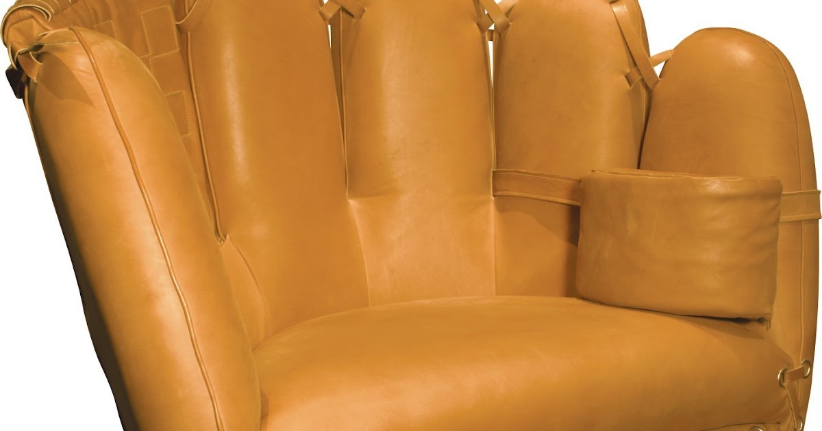 Leather Baseball Glove Chair