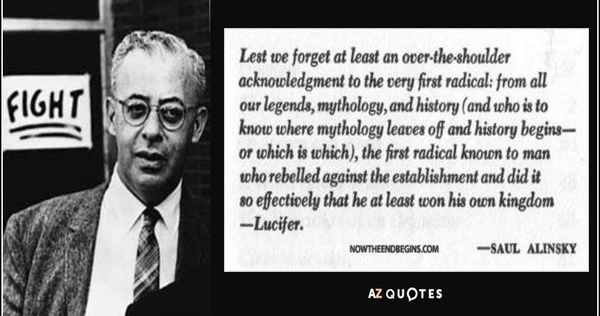 Saul alinsky and lucifer image