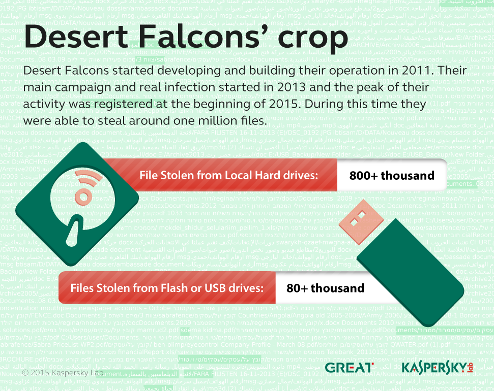 Desert Falcons Stolen Files