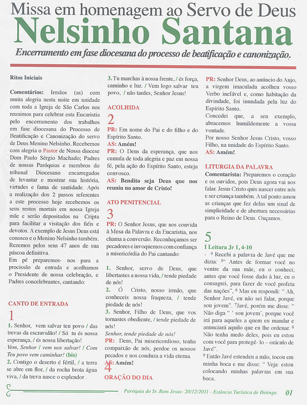 Cidadão Ibitinguense Nelsinho Santana O Santo de Ibitinga LIVRO e