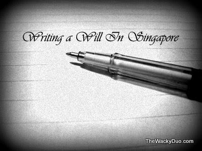 Writing a will in Singapore