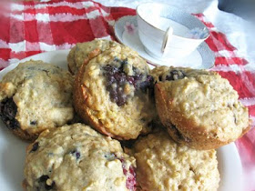 blackberry muffins with quinoa