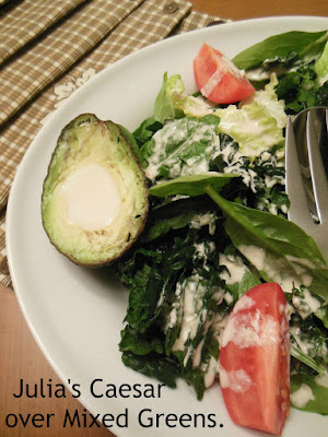 Julia's Caesar over Mixed Greens. Shake up your salad routine!