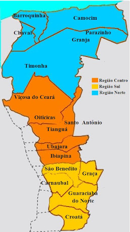 MAPA REGIONAL DA DIOCESE DE TIANGUÁ
