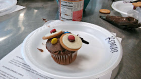 Owl cupcake with Girl Scouts of North East Ohio