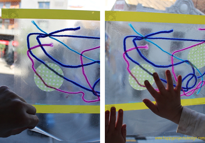 Collage: cuadros transparentes