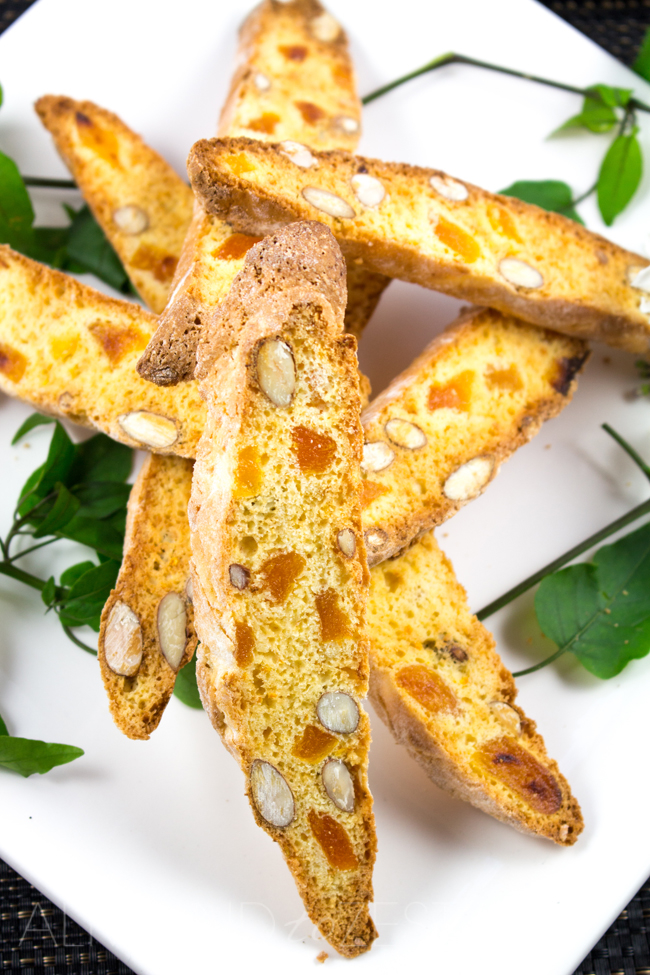 Orange, Almond and Apricot Biscotti