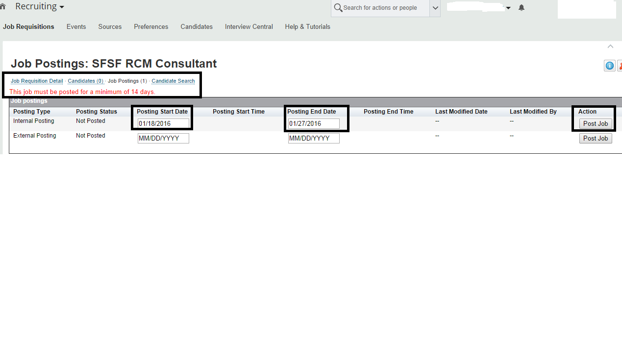 successfactors job requisition template Here's What