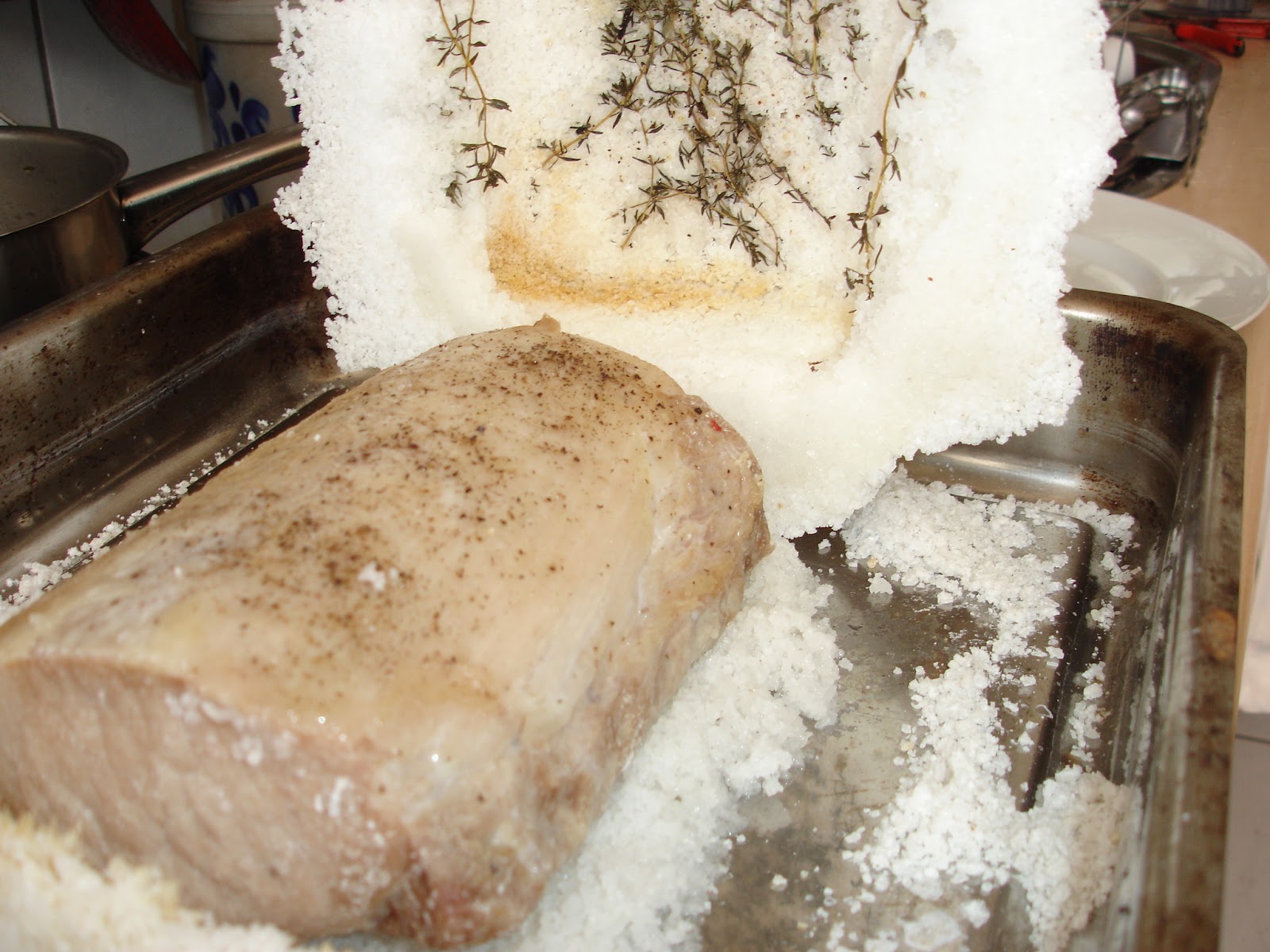 Kochbuch für Max und Moritz: Schweinebraten in Salzkruste mit ...