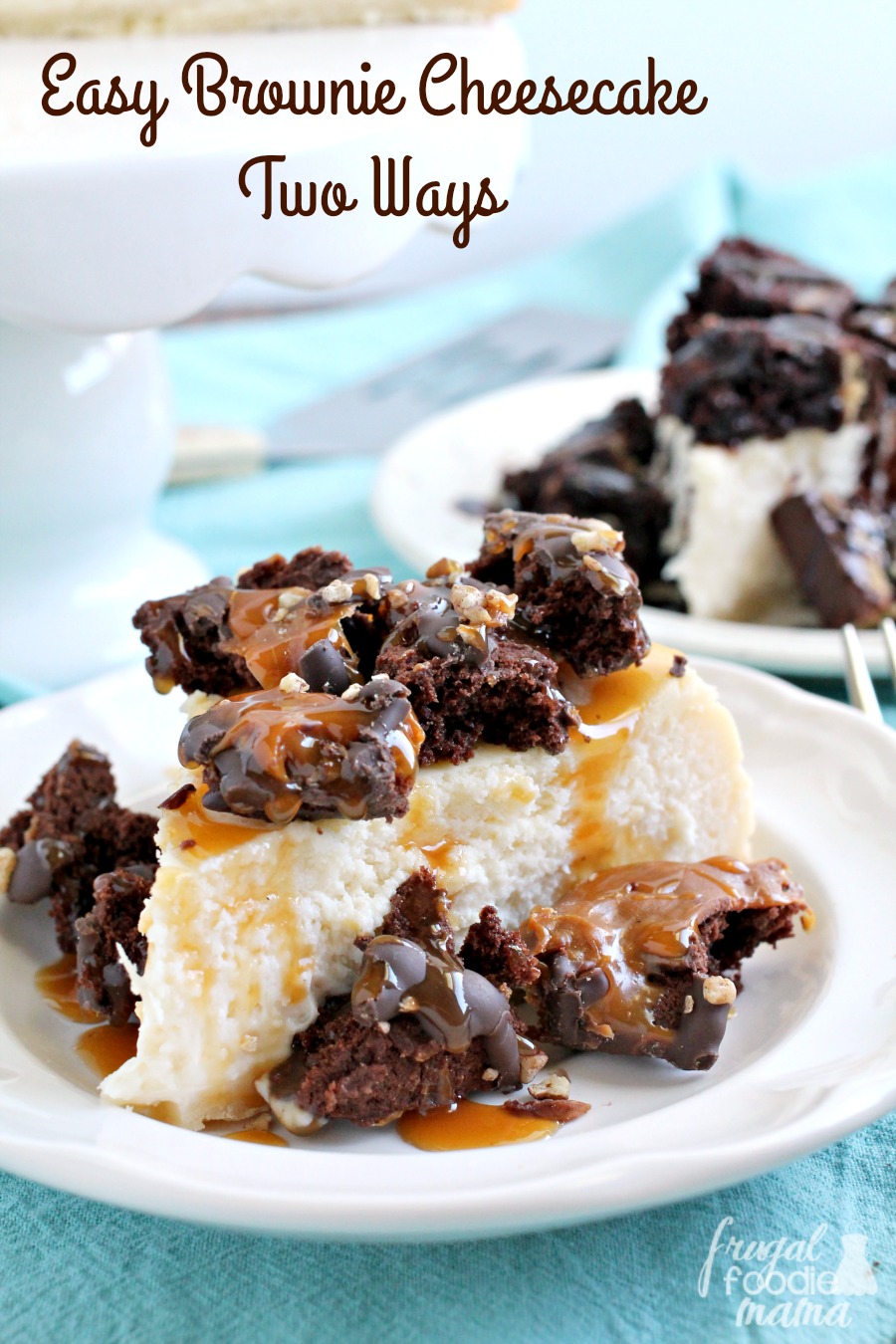 Frugal Foodie Mama Easy Brownie Cheesecake Two Ways