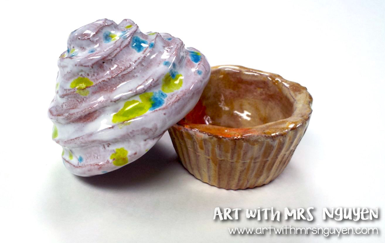 Clay Cupcakes 4th Art With Mrs Nguyen