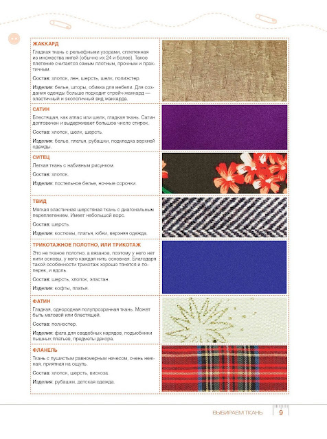 Самоучитель кройки и шитья для начинающих.Подготовка к шитью. Ткани