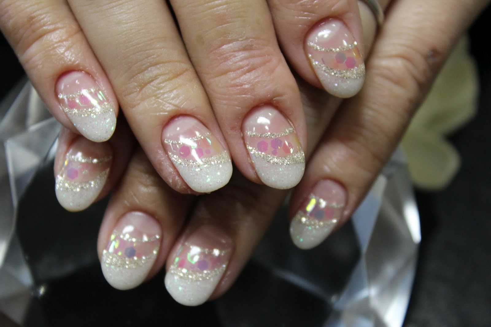 ネイルサロン Nail Salon chou chou ホロ＆ラメ☆キラキラネイル♪