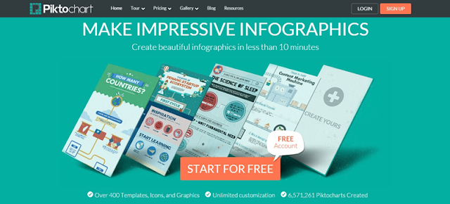 Piktochart - infographic designing tool