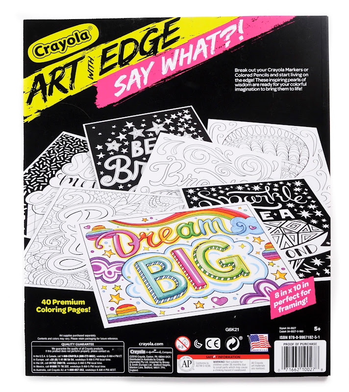 Crayola Art with Edge Coloring Books and Markers What's Inside the Box