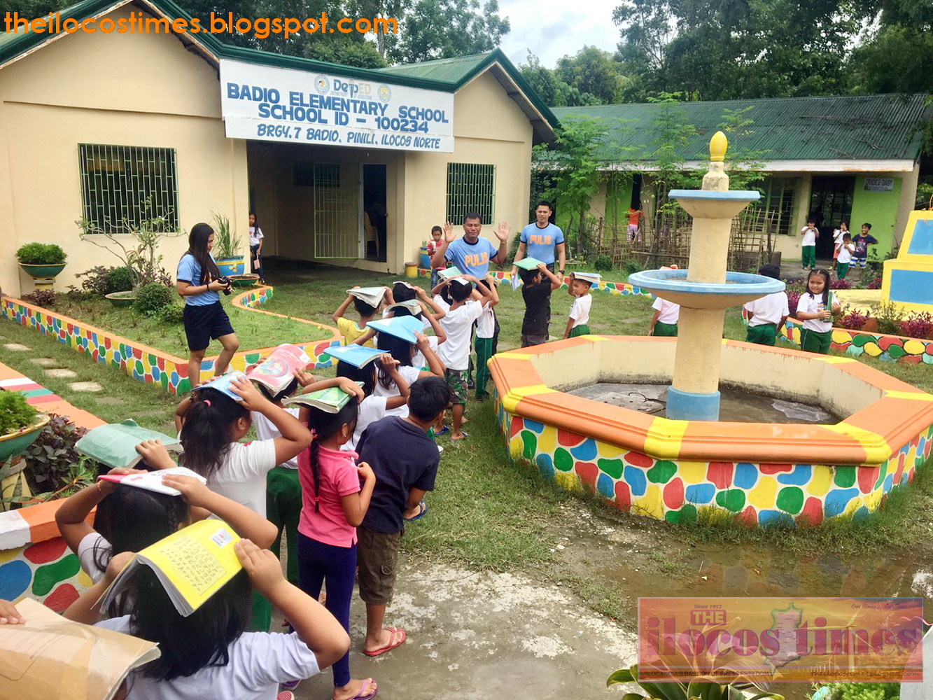 PNP conducts surprise earthquake drill in Pinili school