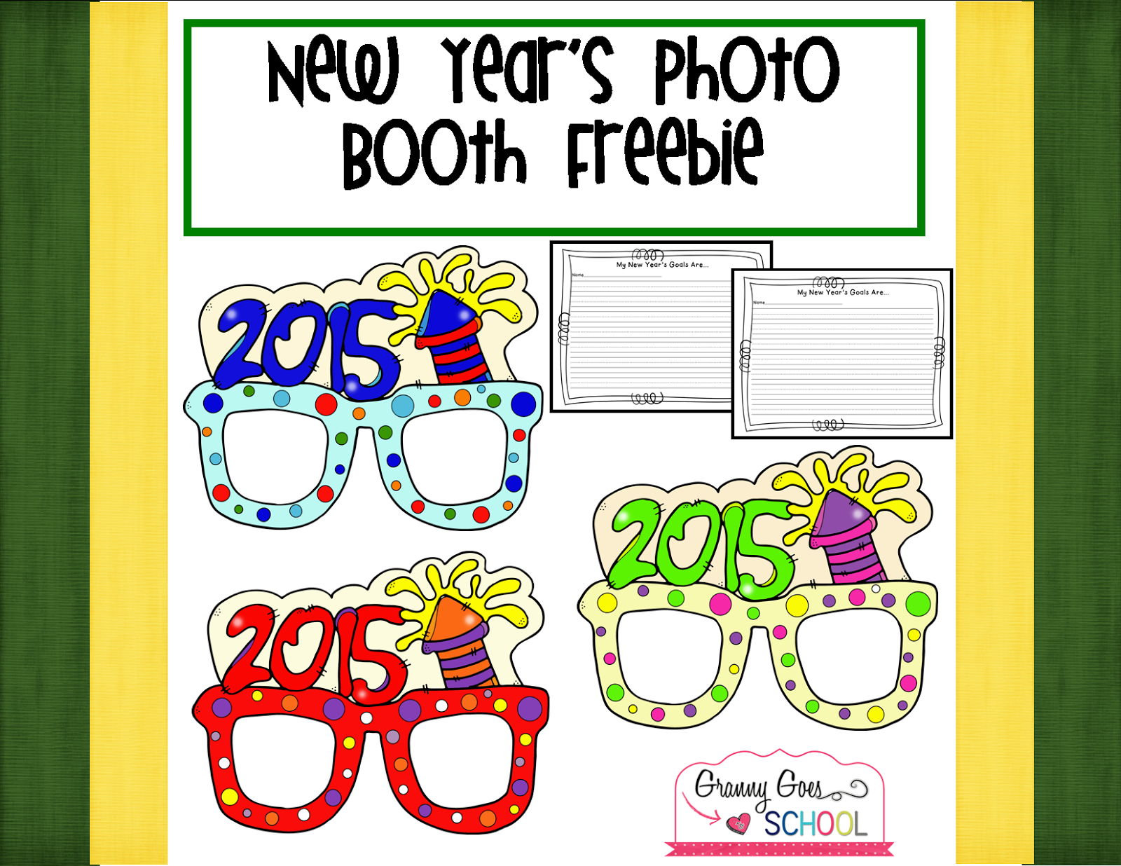 http://www.teacherspayteachers.com/Product/New-Years-Photo-Booth-Freebie-1604226