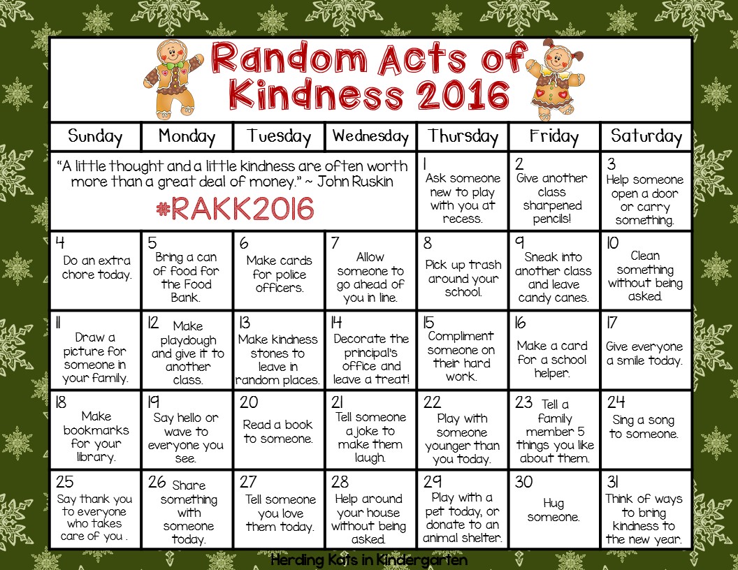 Acts Of Kindness Worksheet For Kindergarten