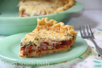 Classic Southern Tomato Pie and Cookbook Giveaway!
