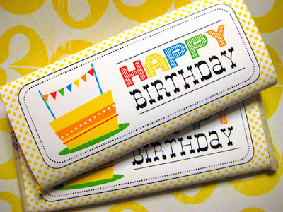 Happy Birthday Candy Bar Wrapper