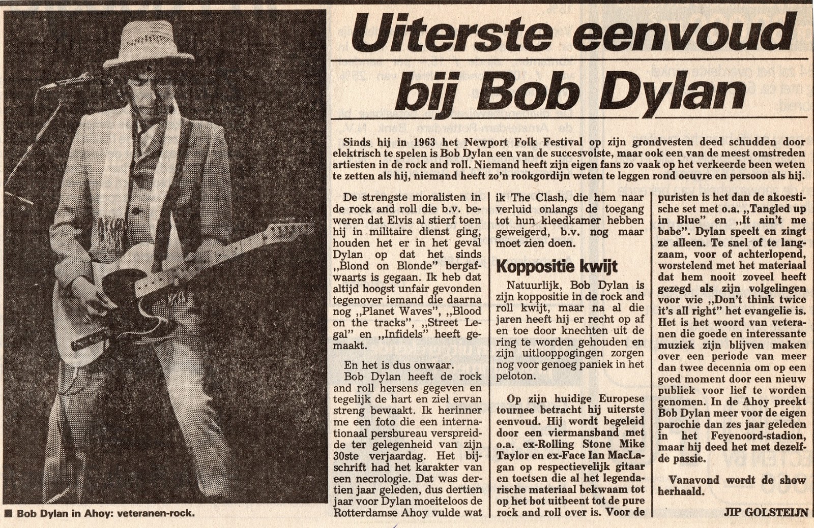 Bob Dylan In Het Nederlands