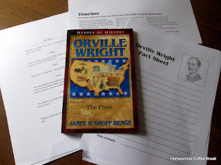 Orville Wright: The Flyer - Heroes of History - A Homeschool Coffee Break review of the book and unit study from YWAM Publishing @ kympossibleblog.blogspot.com