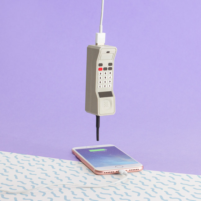 The Nerdy Gentlemen Retro Nerd Brick Portable Phone Charger