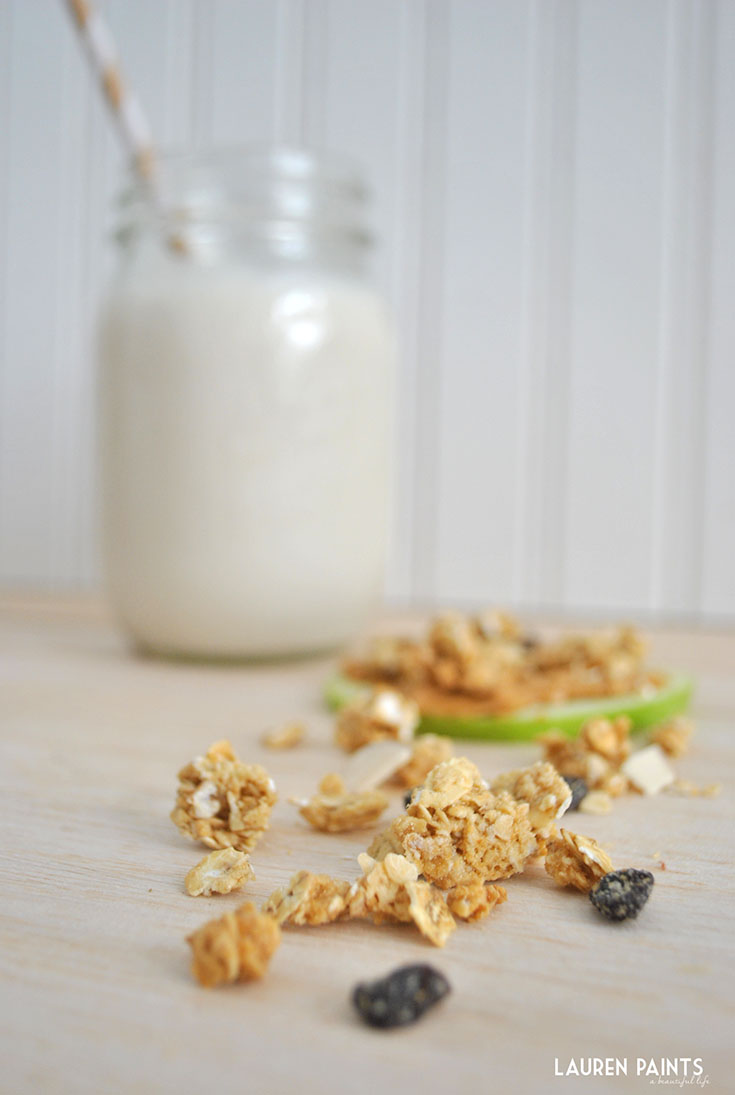 Lauren Paints a beautiful life Apple, Peanut Butter, and Quaker