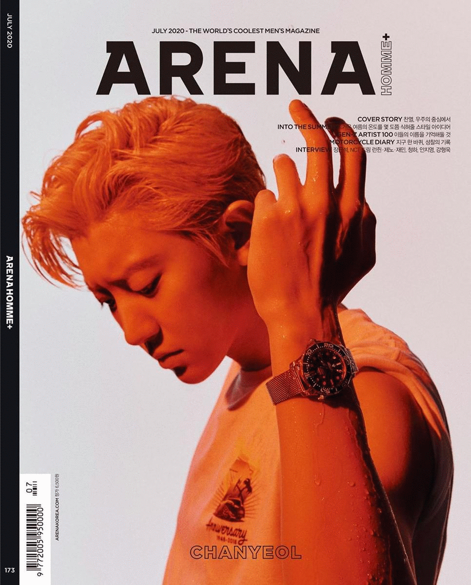 Park Chanyeol para Arena Homme Magazine Julio 2020