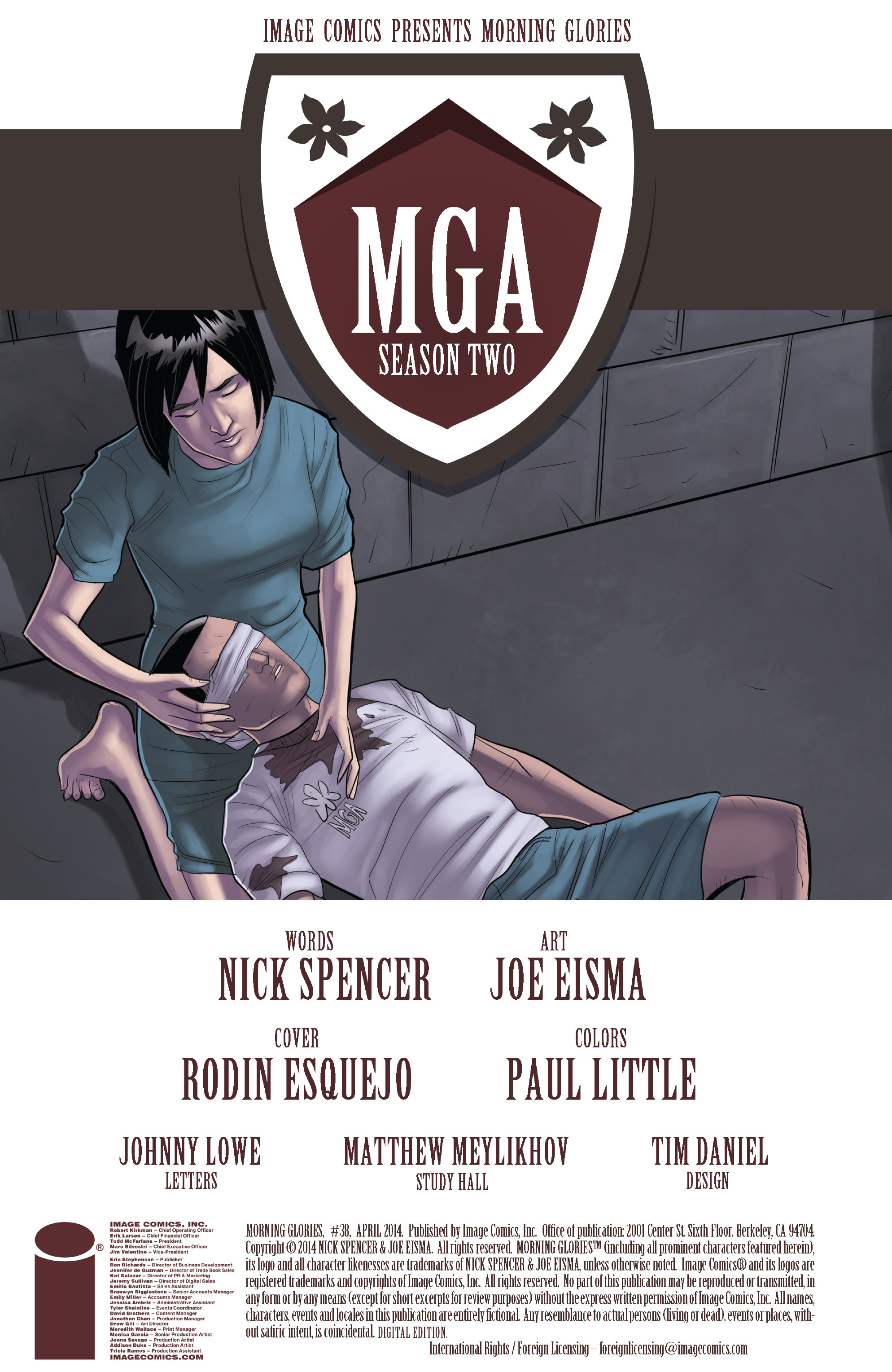 Read online Morning Glories comic -  Issue #38 - 2