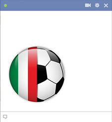 Italy football flag