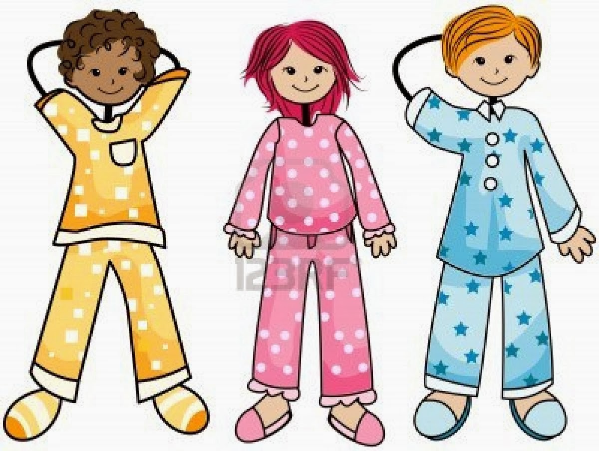 Image result for pajama day cartoon