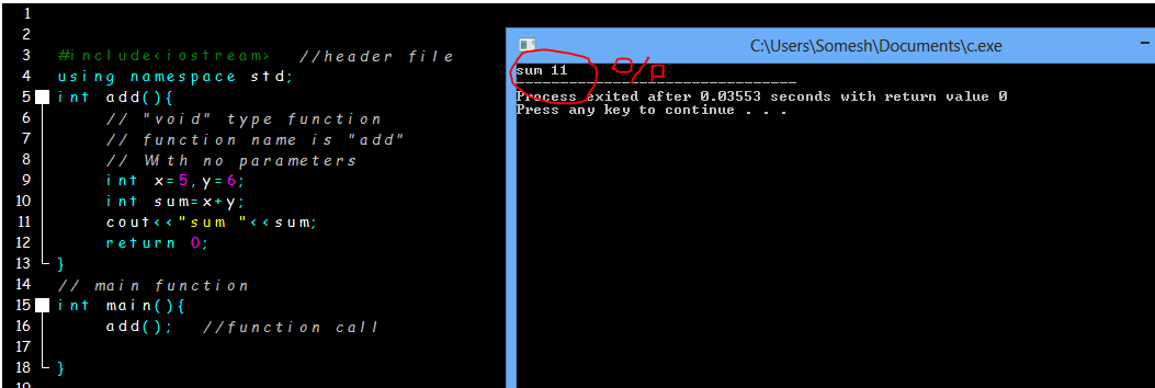 User defined Function