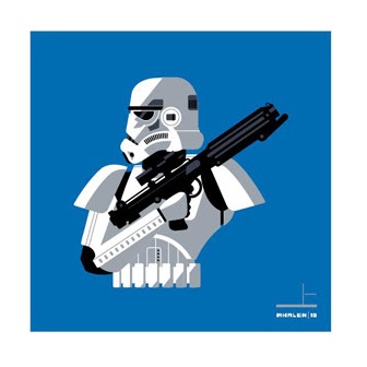 San Diego Comic-Con 2015 Exclusive Star Wars Stormtrooper Screen Print Set by Tom Whalen - Stormtrooper