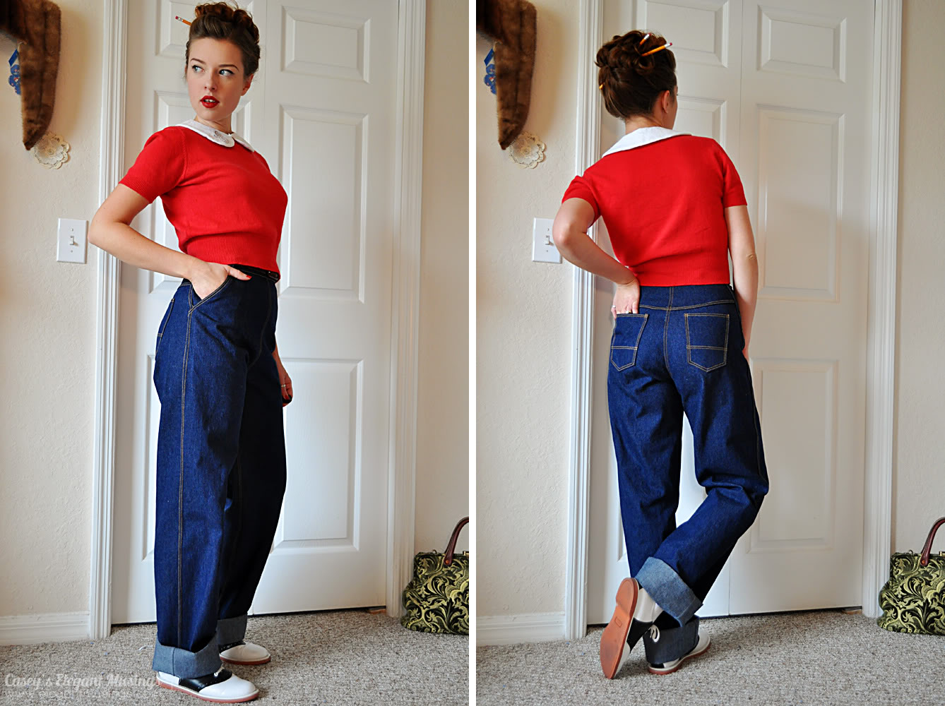 Lil Vintage Me {Readers Question} and A guide to 1940s Jeans and what