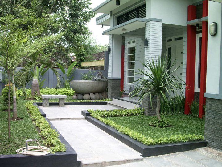 30 Desain Taman Depan Minimalis Sederhana - Rumahku Unik