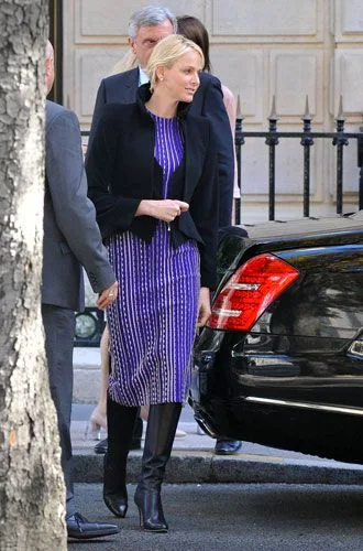 Princess Charlene of Monaco has been pictured after the Dior shopping tour in Paris
