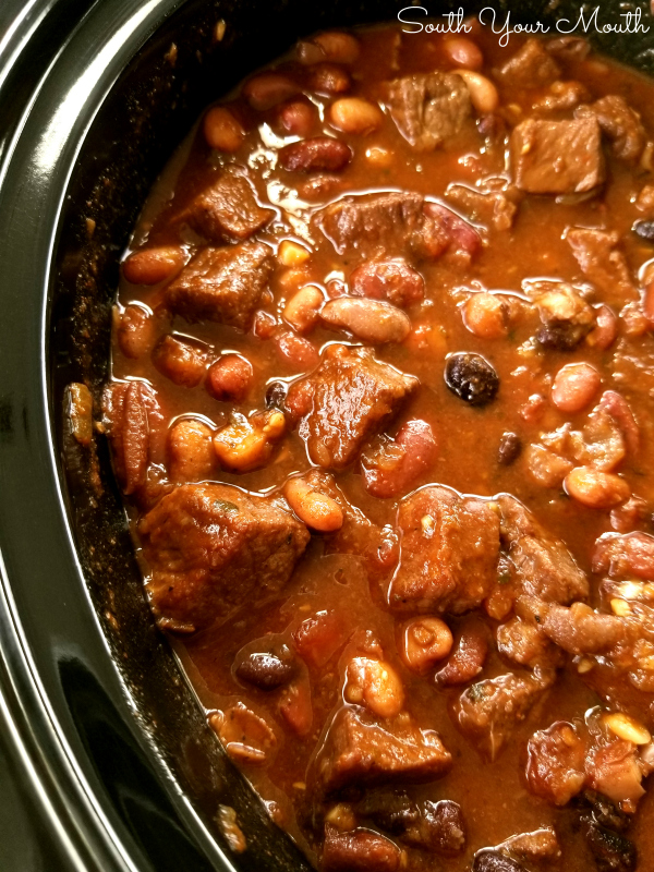 South Your Mouth Slow Cooker Chipotle Steak Chili
