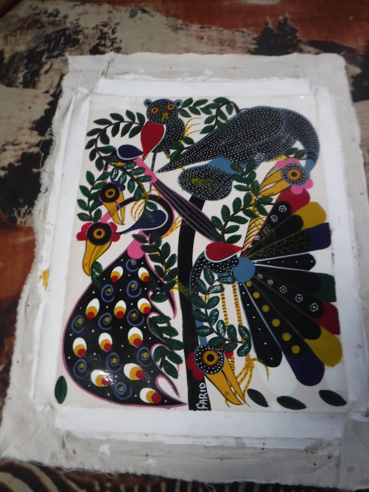 セール 登場から人気沸騰】 タンザニアの現代美術ティンガティンガ絵画