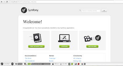 Symfony 2.4.0-RC1 en el navegador