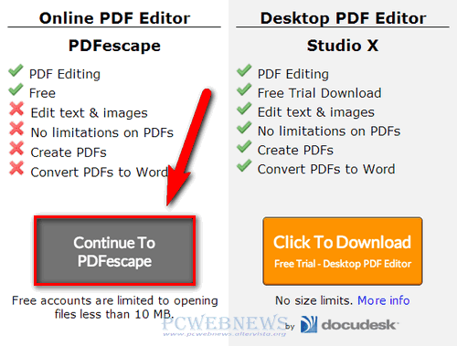 Creazione o modifica di documenti PDF