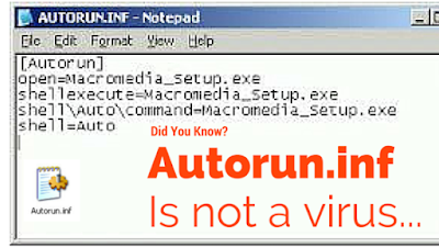 Autorun.inf is NOT a virus