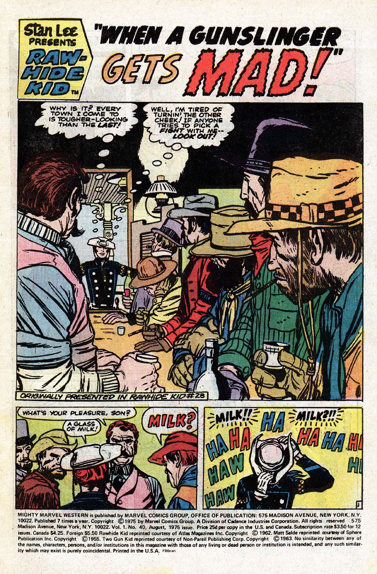 Read online The Mighty Marvel Western comic -  Issue #40 - 2