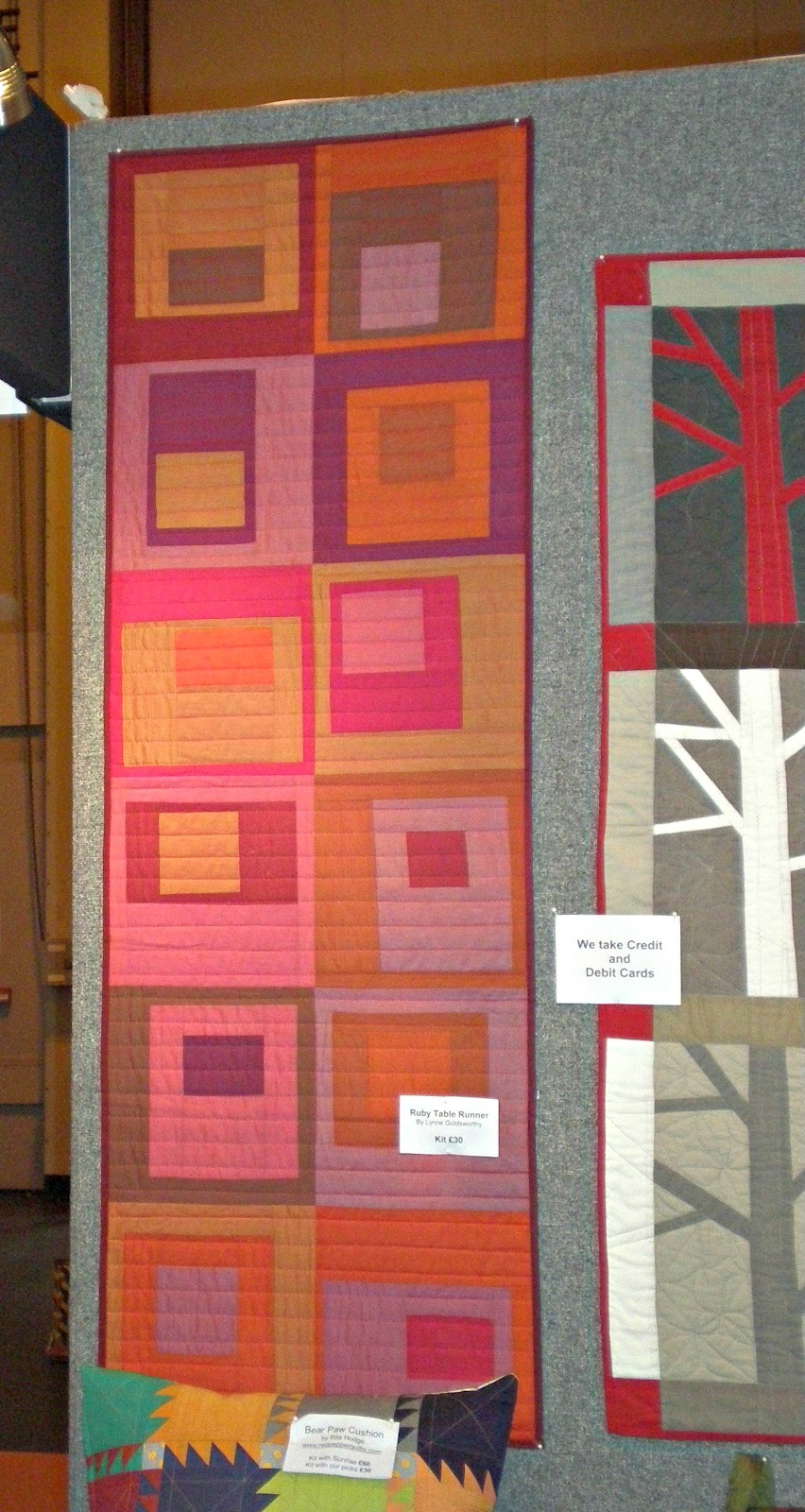 Quiltycat Back from Birmingham Quilt Show