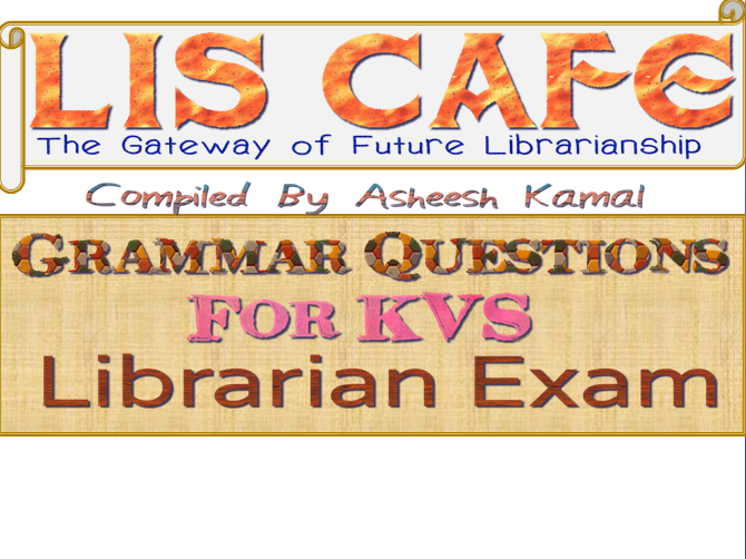 Grammar Questions For KVS Librarian Exam