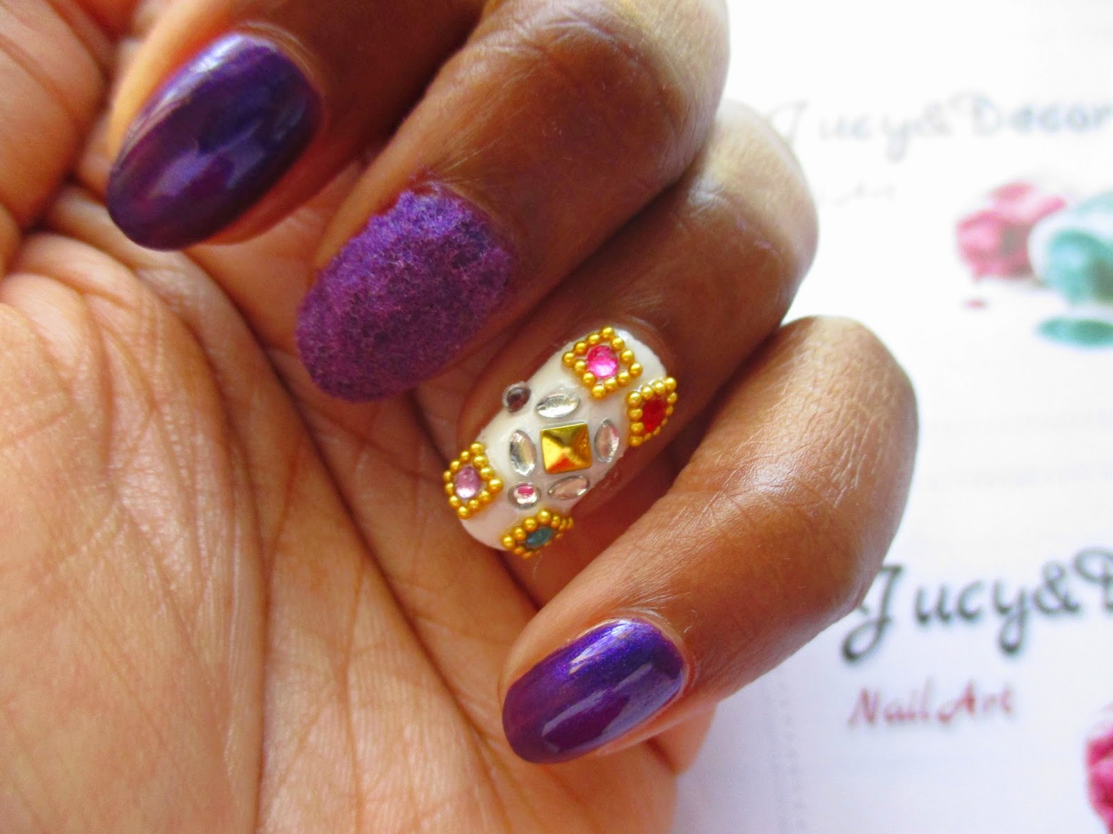 jucyDecor NAIL ART AMAZON BONECO/ NAIL ART VELUDO