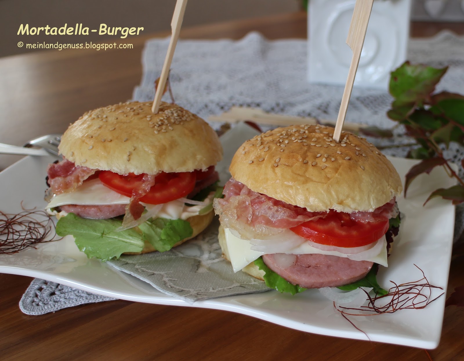 mein Land und Gartengenuss MortadellaBurger