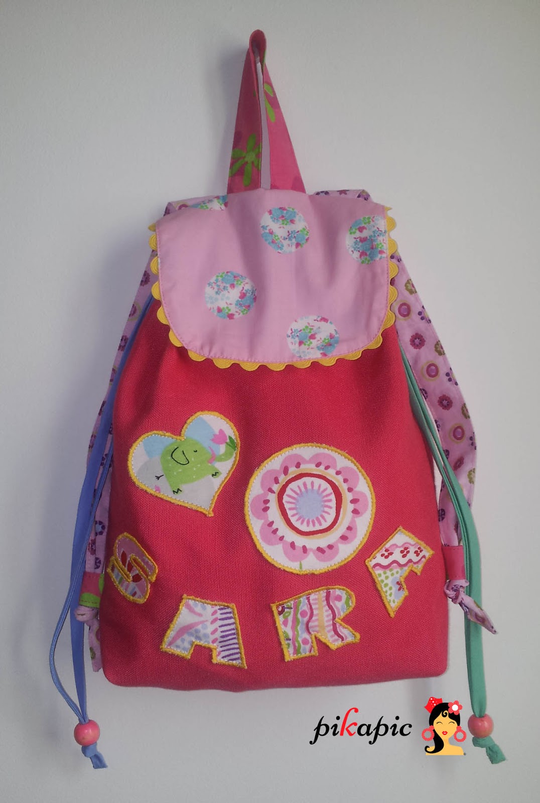 pikapic Mochilas personalizadas para la guardería y el colegio