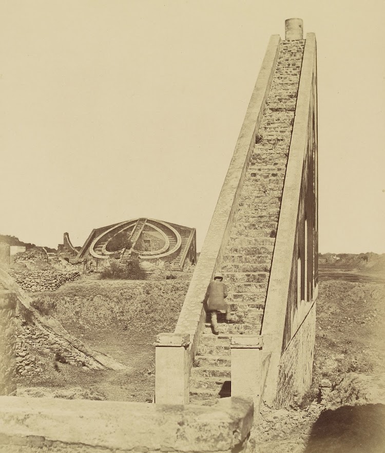 The Jantar Mantar Observatory - Delhi c1858
